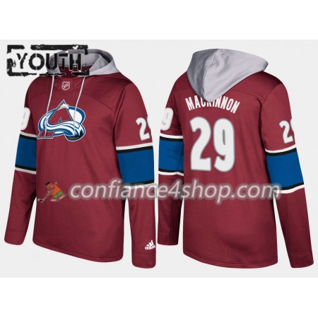 Enfant Colorado Avalanche Nathan Mackinnon 29 N001 Chandails à capuchon